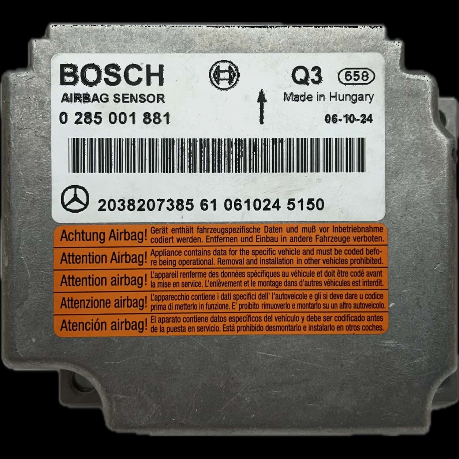 Mercedes-Benz C-Class W203 airbag control unit repair