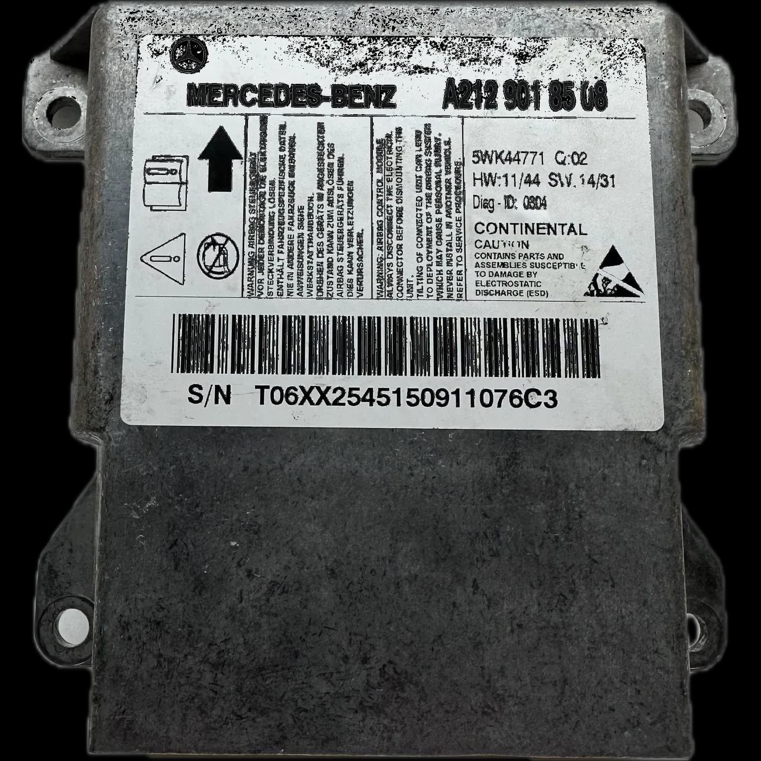 Mercedes-Benz E-Class A207 Cabriolet Airbag Control Unit Repair