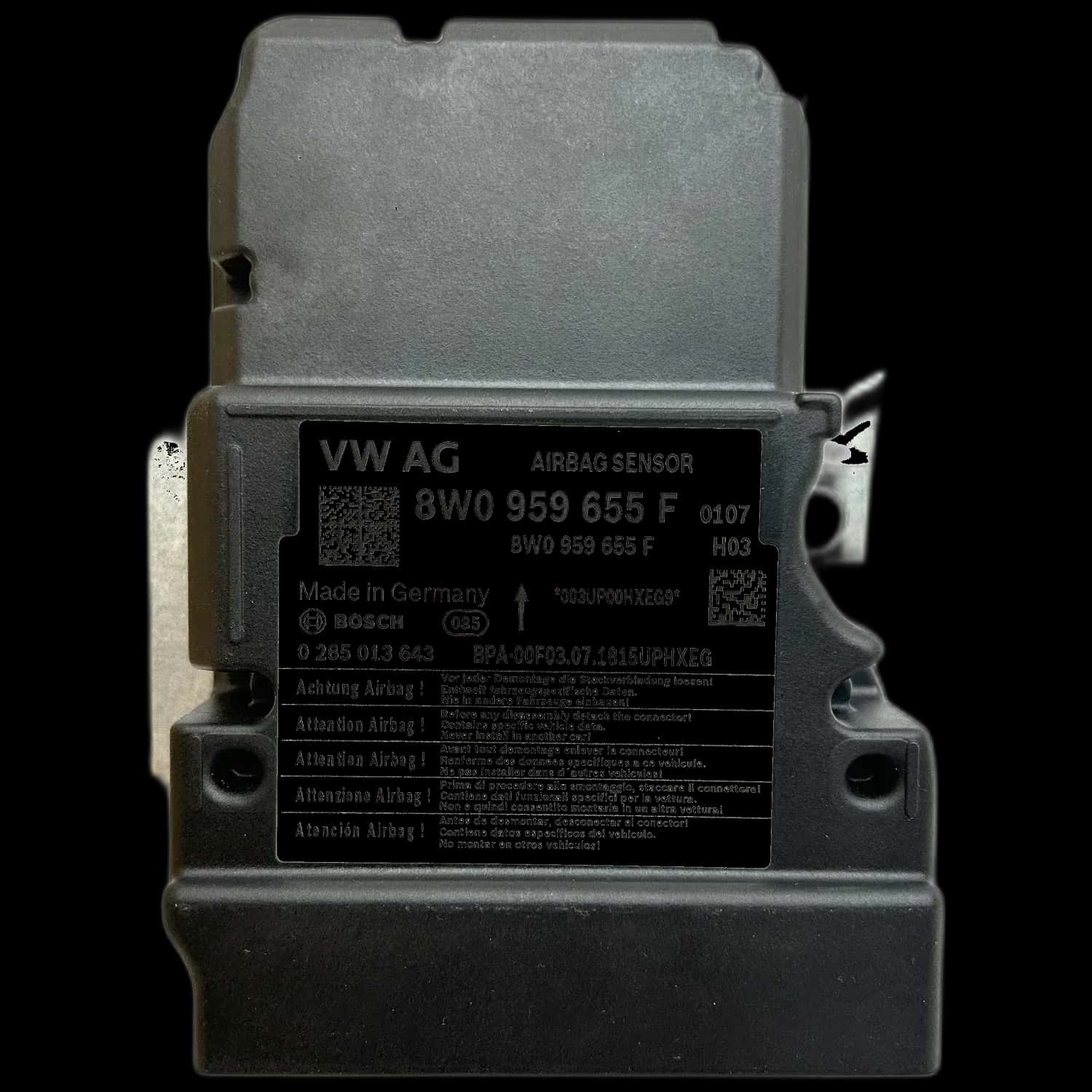 Audi A4 8W Avant airbag control unit repair