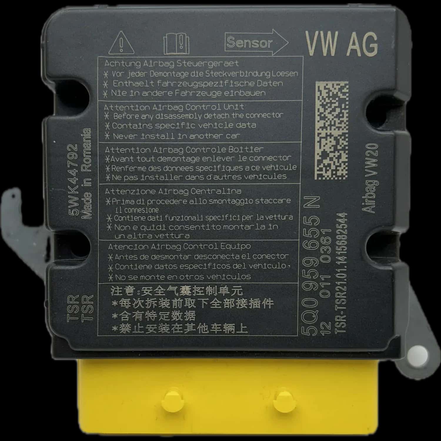 Audi A3 8V7 Cabriolet airbag control unit repair