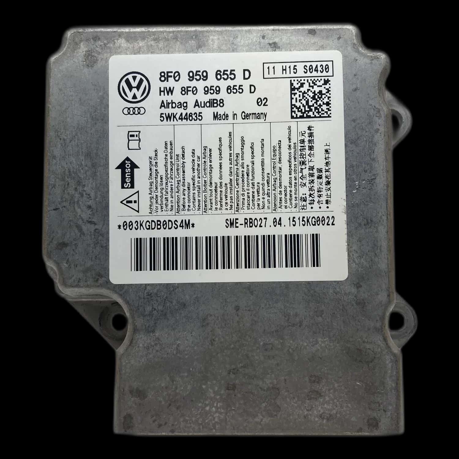 Audi A5 8F Cabriolet airbag control unit repair
