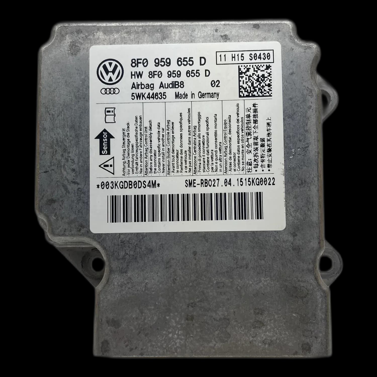 Audi A5 8F Cabriolet airbag control unit repair