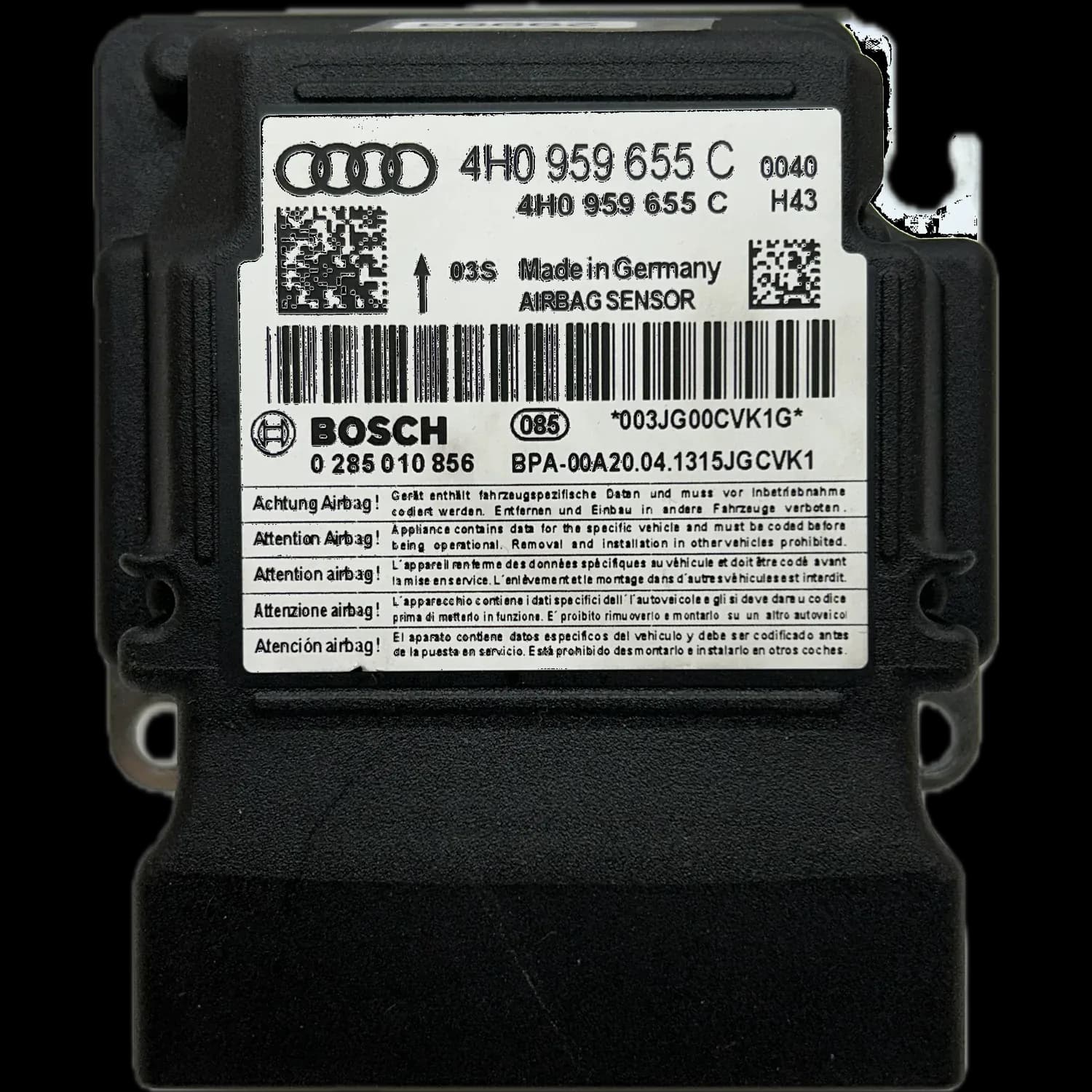 Audi A8 D4 4H Airbag-Steuergerät Reparatur