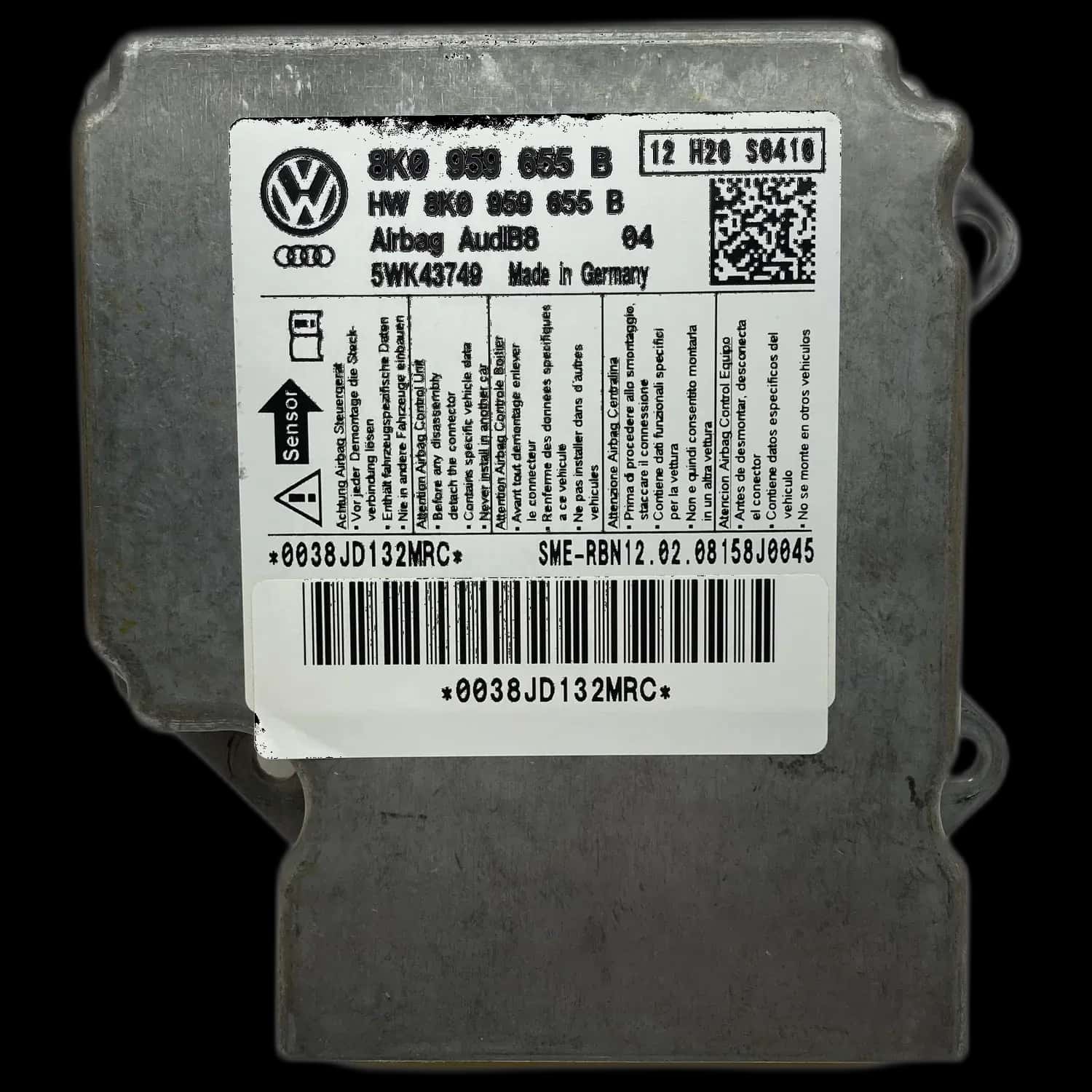 Audi A5 8T airbag control unit repair