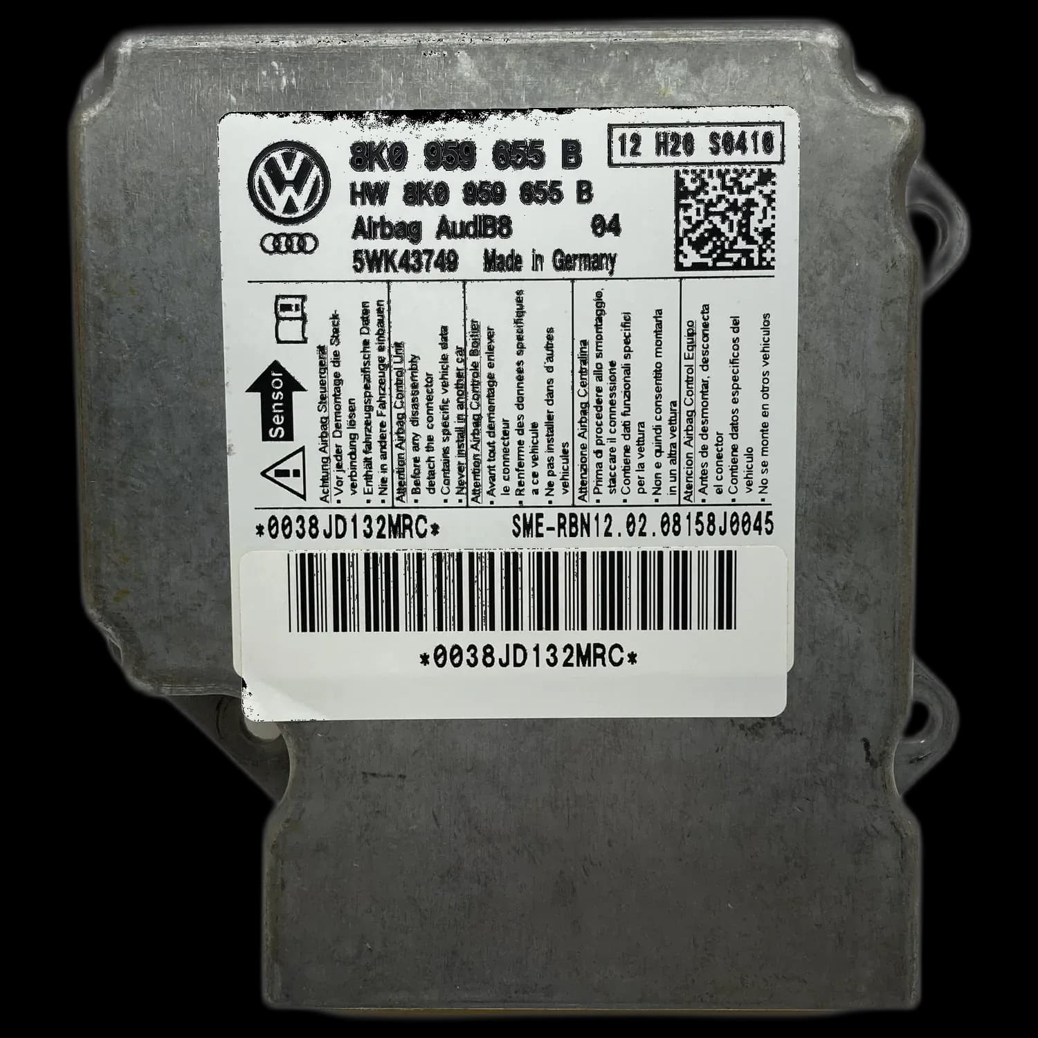 Audi A5 F57 Cabriolet airbag control unit repair