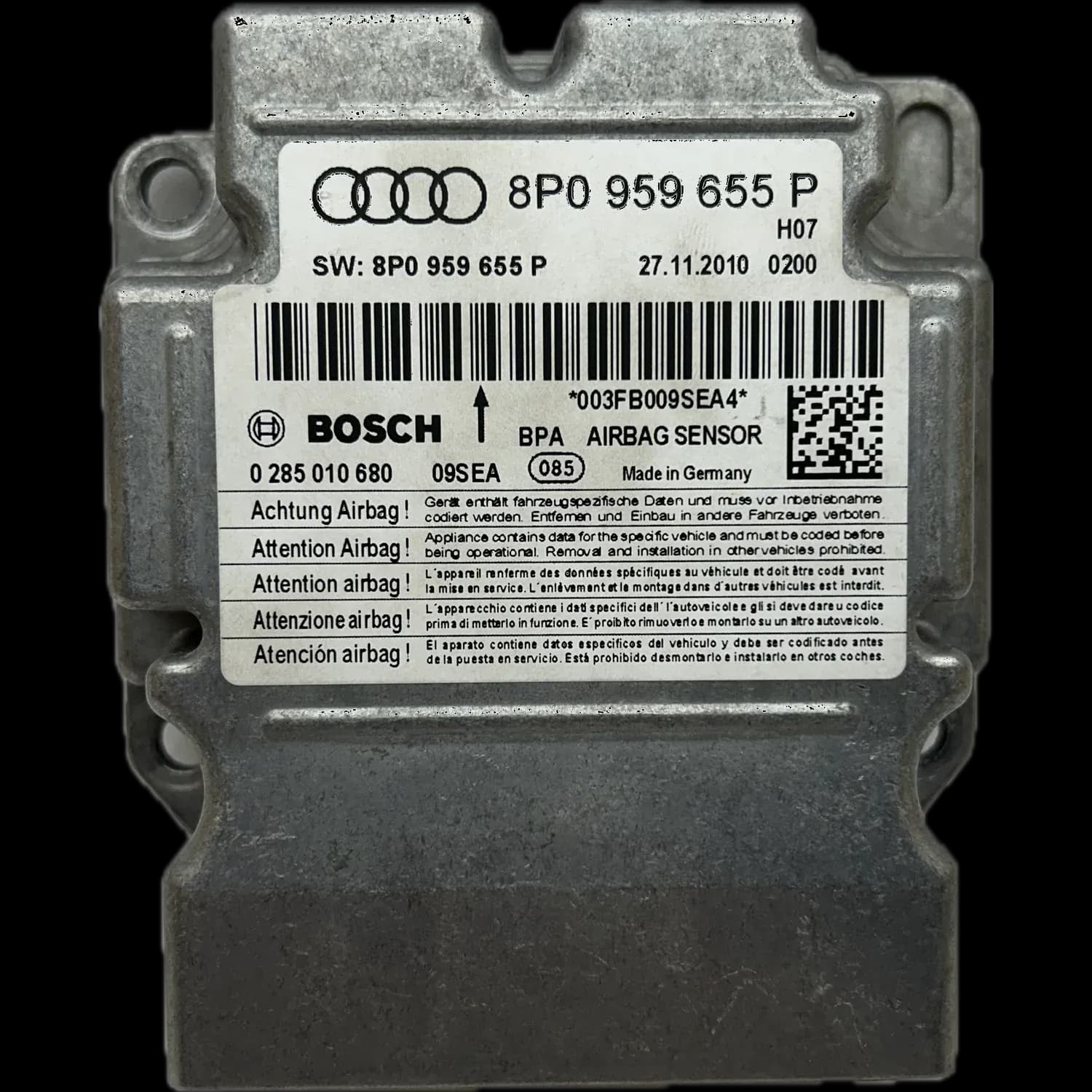 Audi A3 8P Airbag-Steuergerät Reparatur