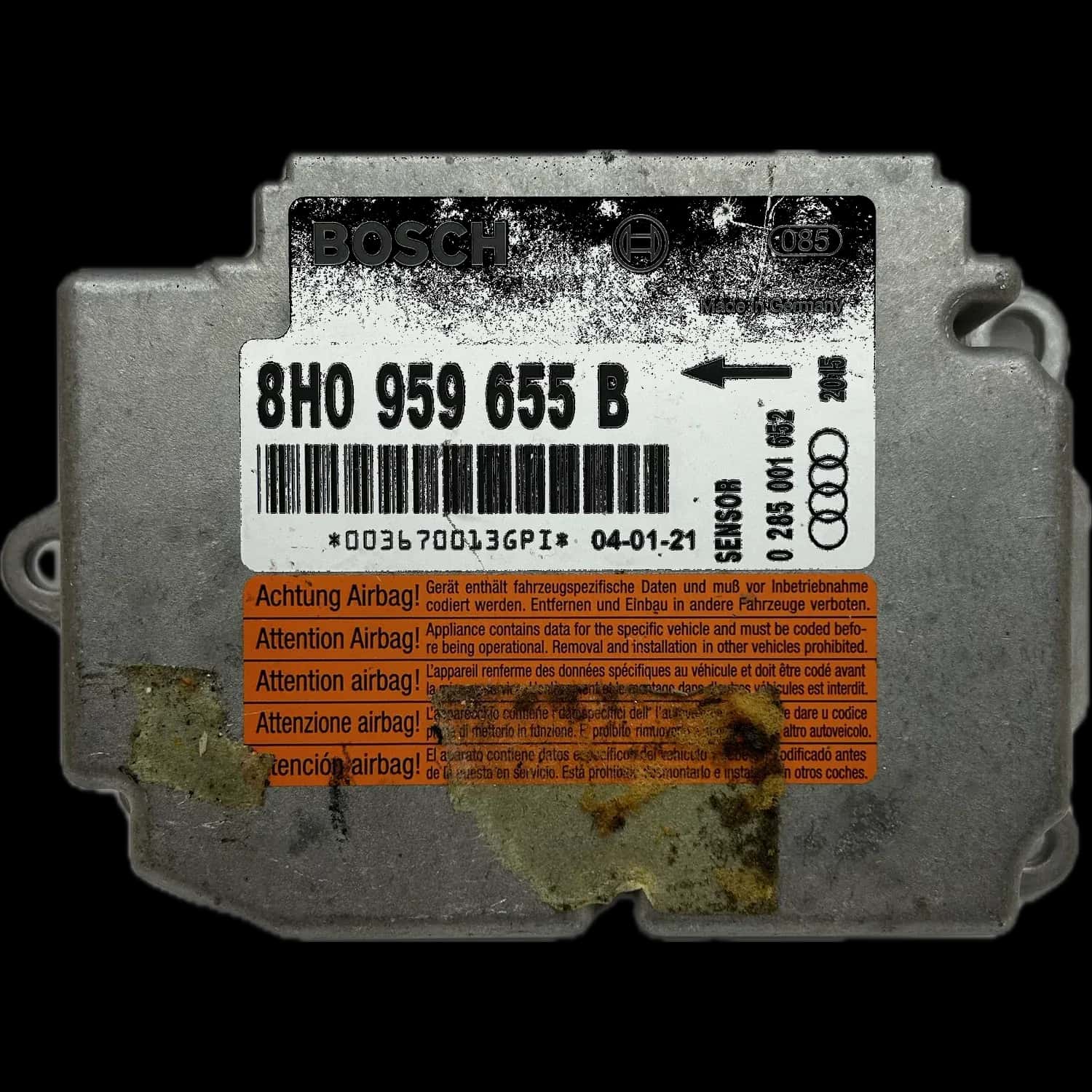 Audi A4 B6 8E airbag control unit repair