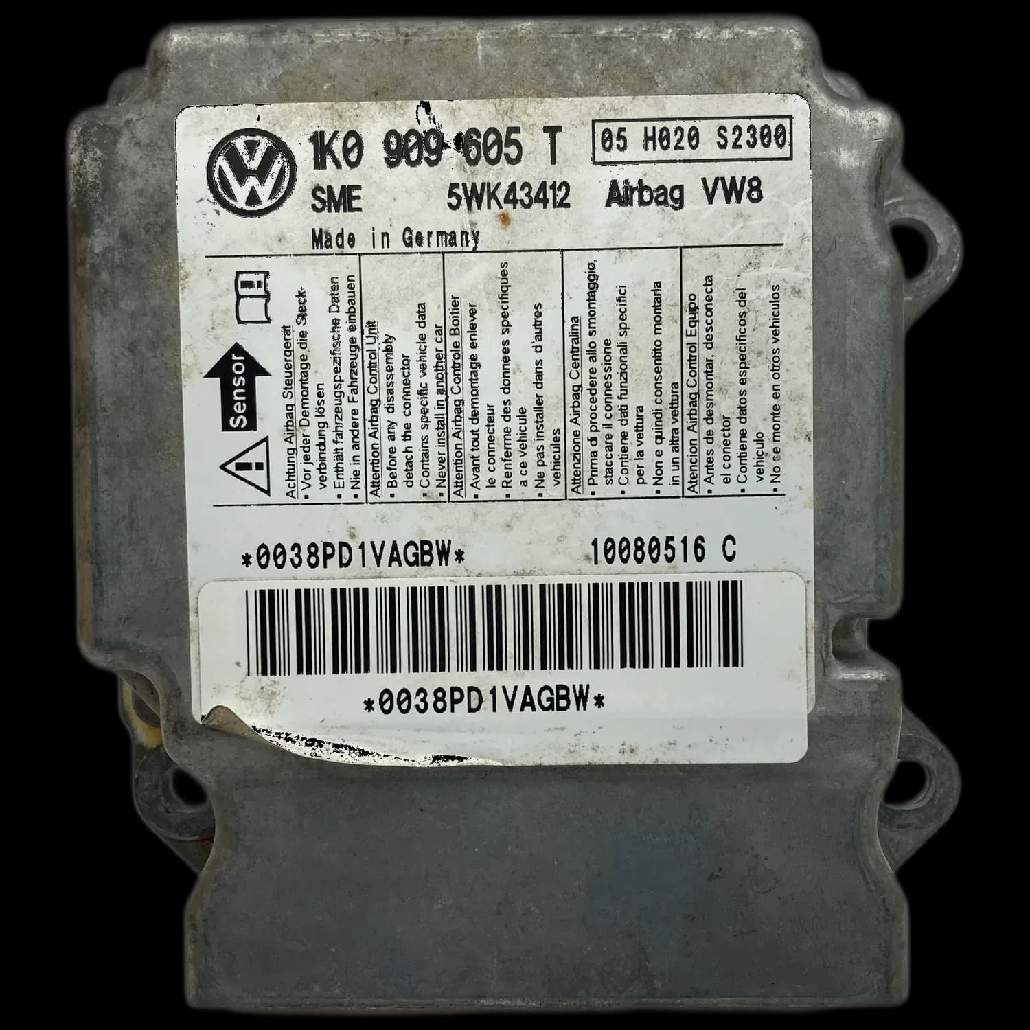 Volkswagen Golf Plus Mk5 Airbag Control Unit Repair
