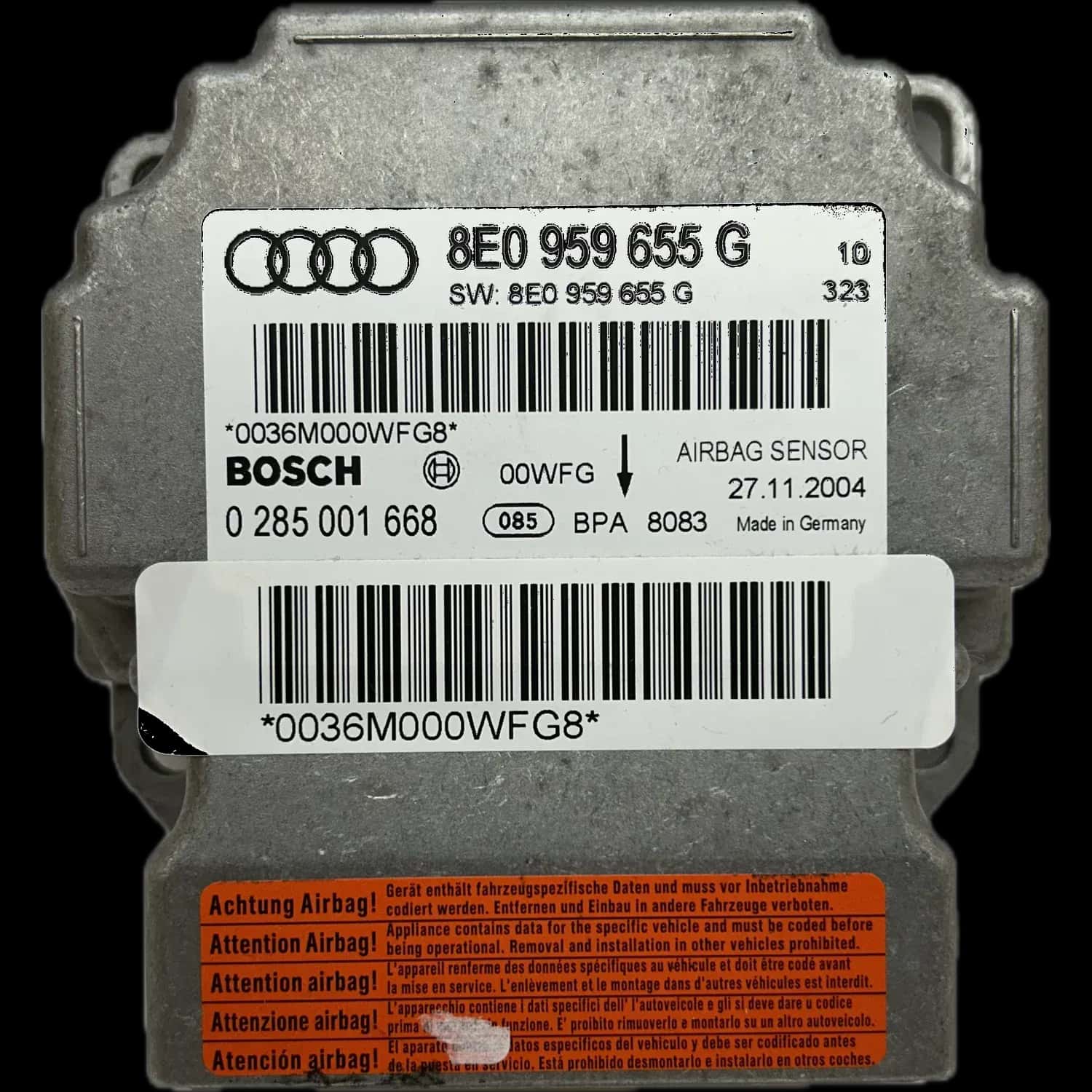 Audi RS4 B7 8E airbag control unit repair