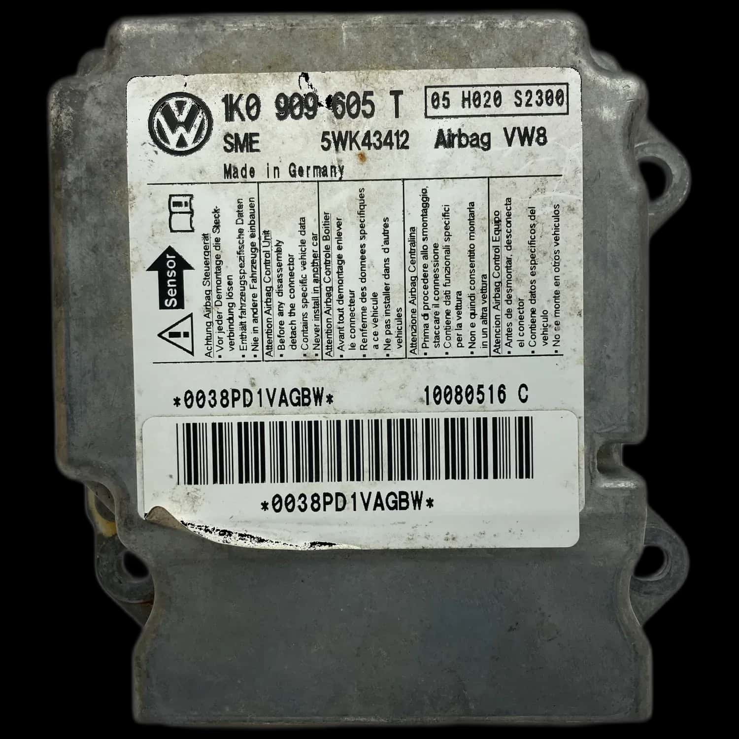 Volkswagen Golf 5 1K airbag control unit repair