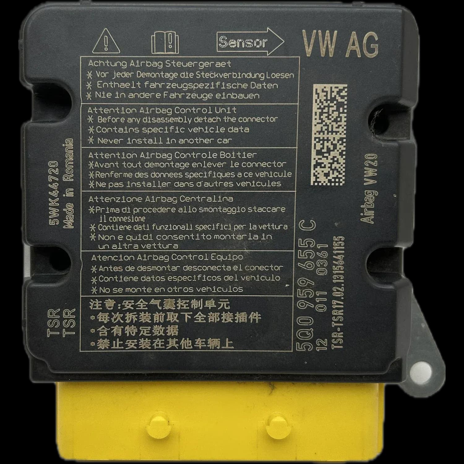 Audi RSQ3 F3 airbag control unit repair