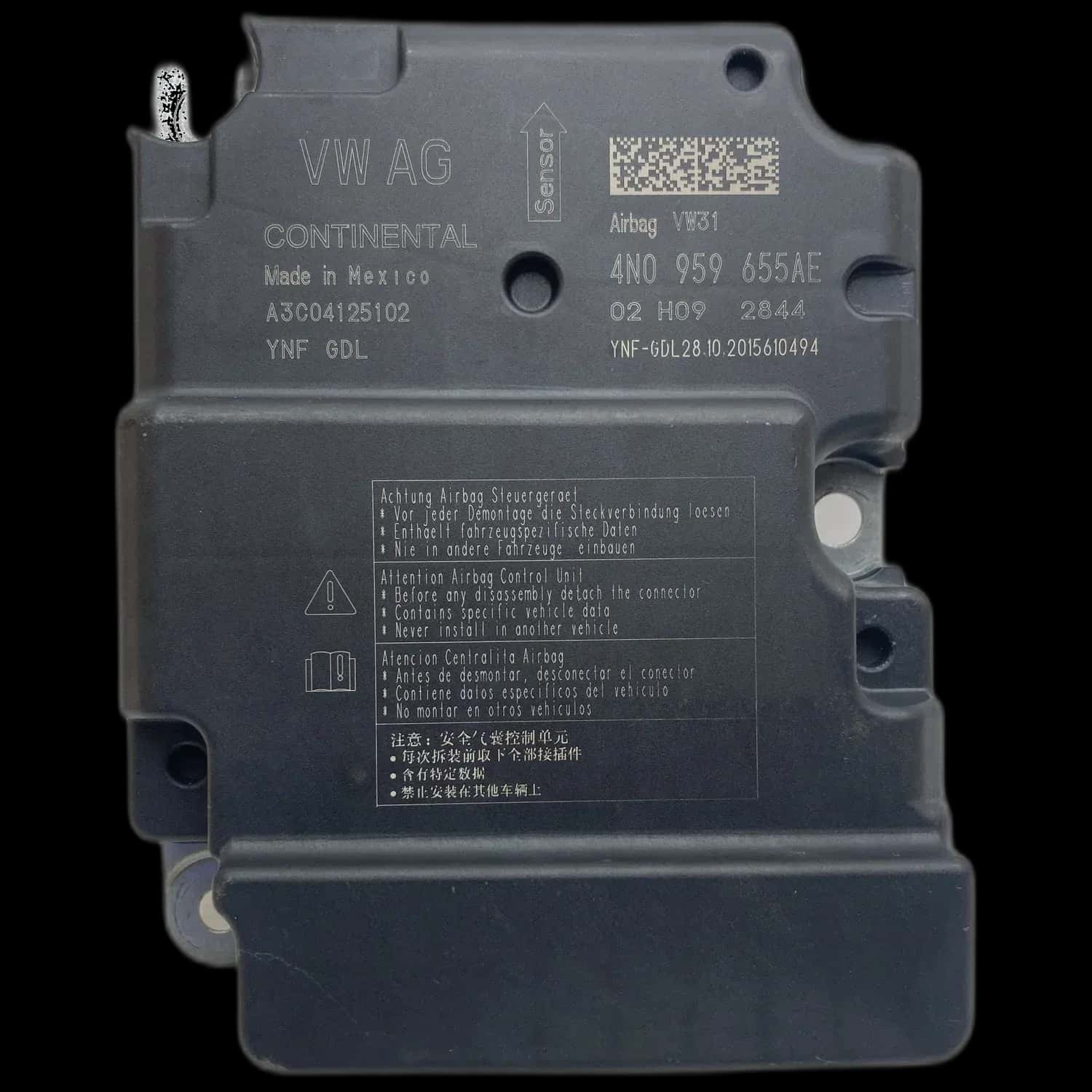 Audi SQ8 4M airbag control unit repair