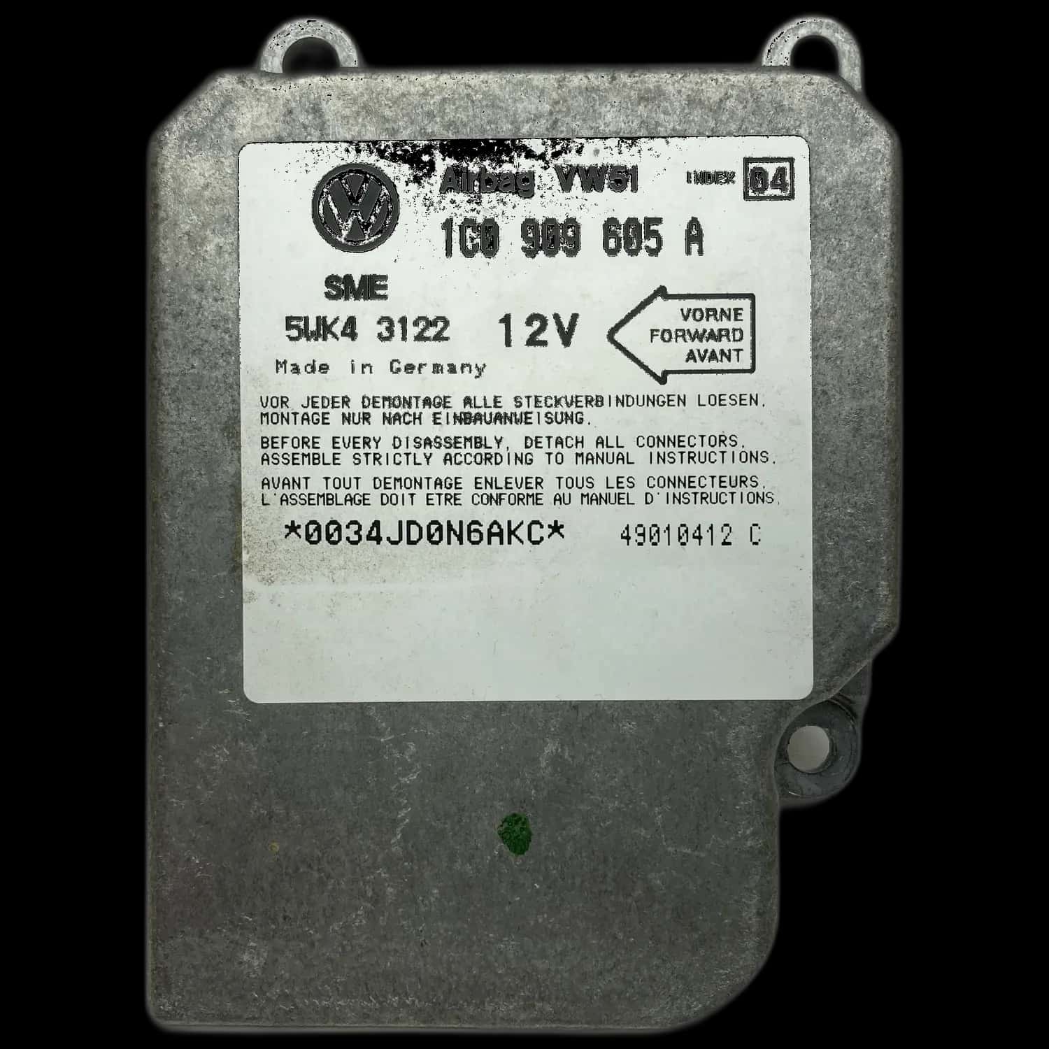 Volkswagen Polo 3 (6N) Airbag Control Unit Repair
