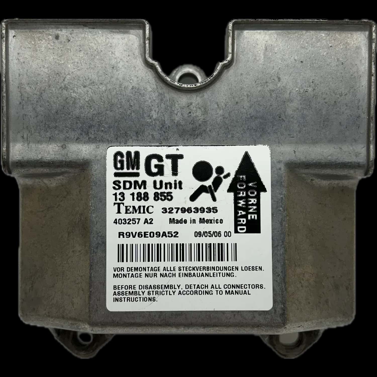 Opel Astra H airbag control unit repair