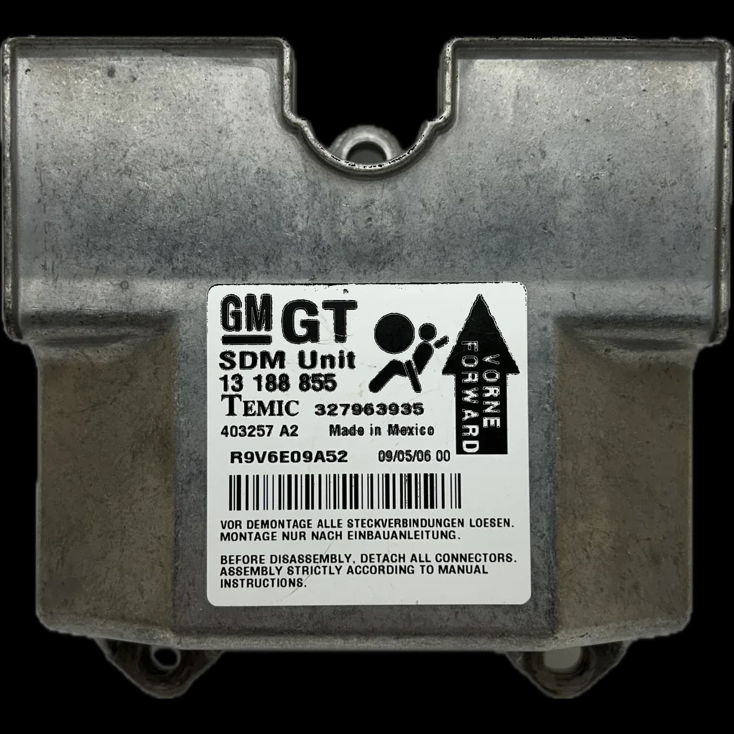 Opel Astra H airbag control unit repair