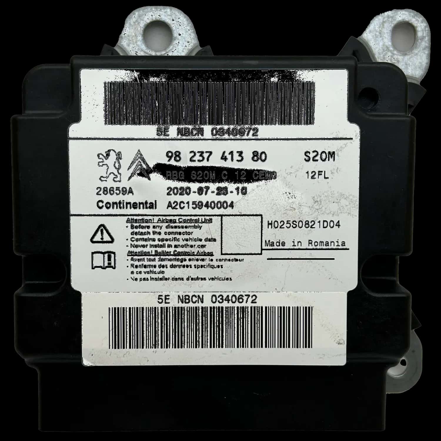 Opel Corsa F airbag control unit repair