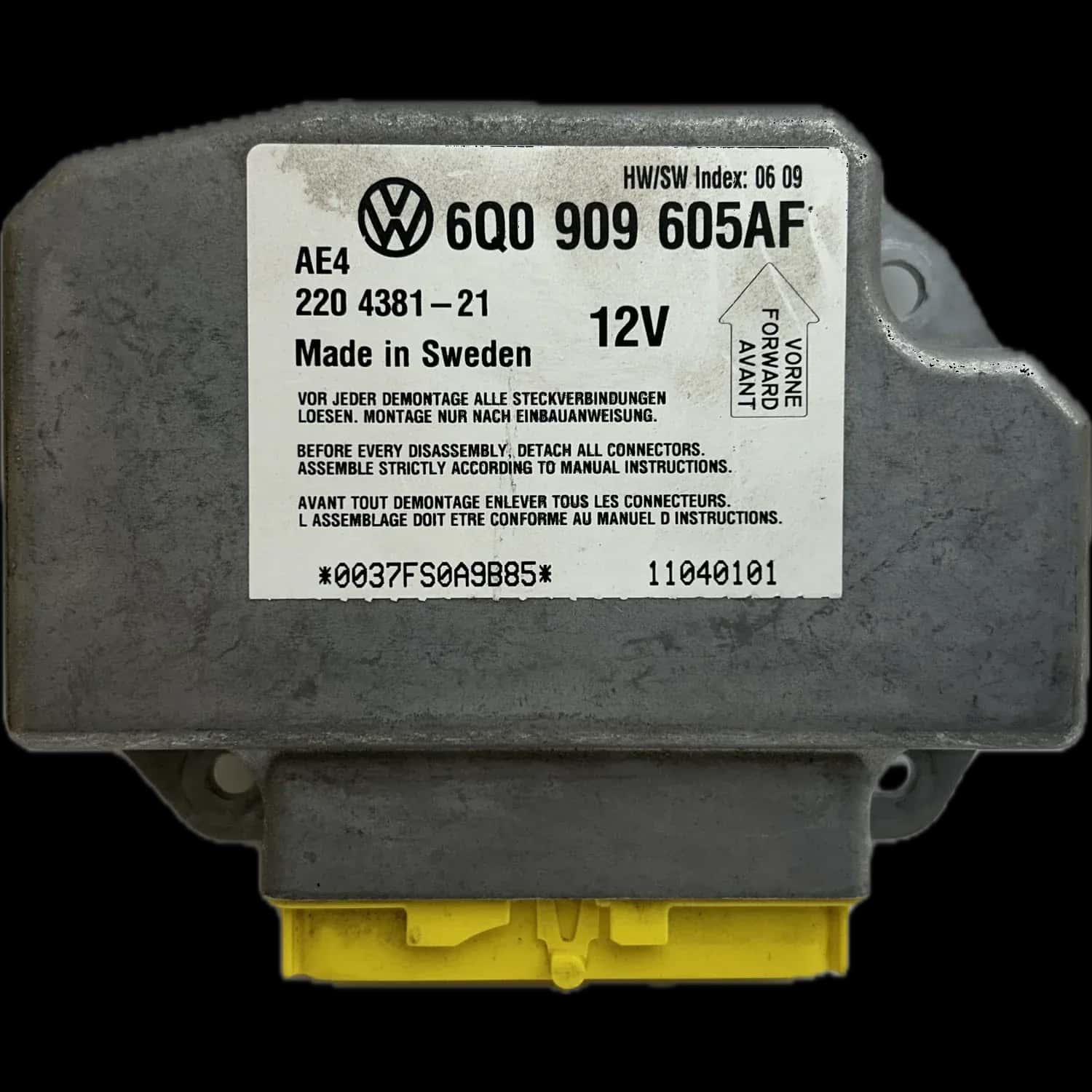 Volkswagen New Beetle airbag control unit repair
