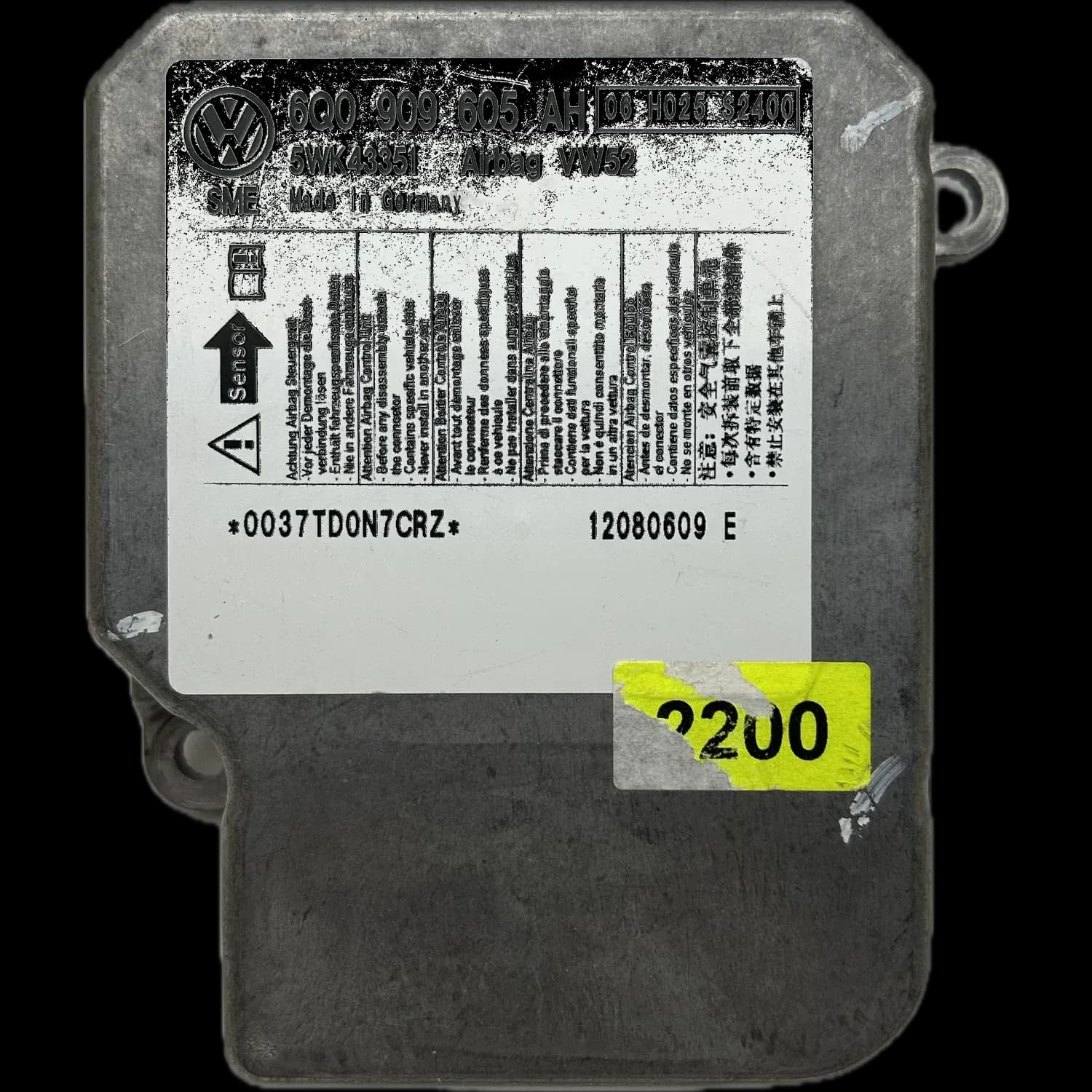 Volkswagen Caddy 2K airbag control unit repair
