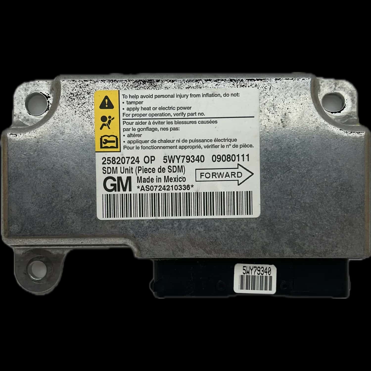 Opel GT Roadster airbag control unit repair