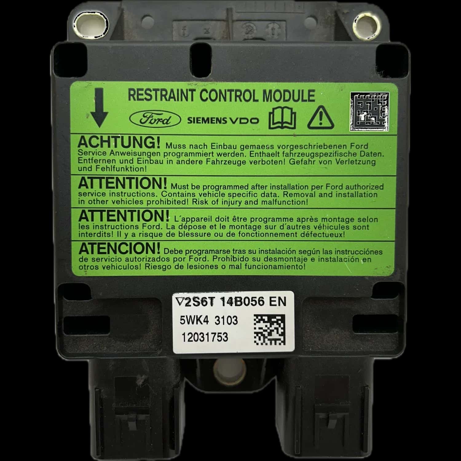 Ford Fiesta Mk2 Airbag Control Unit Repair