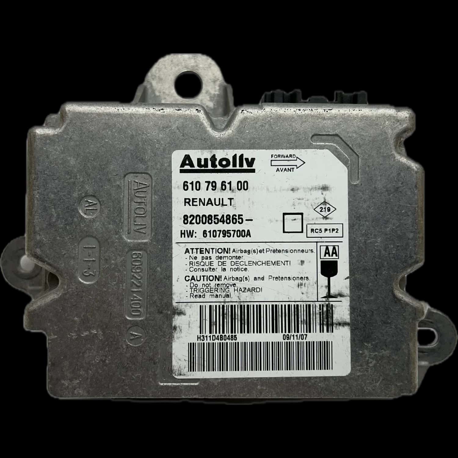 Renault Maxity I airbag control unit repair
