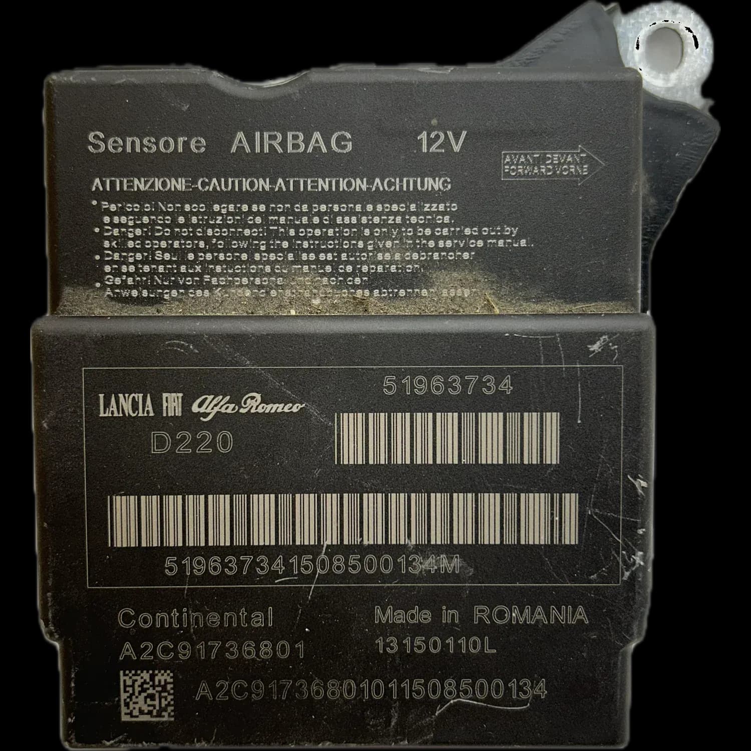 Fiat 500L 199 airbag control unit repair