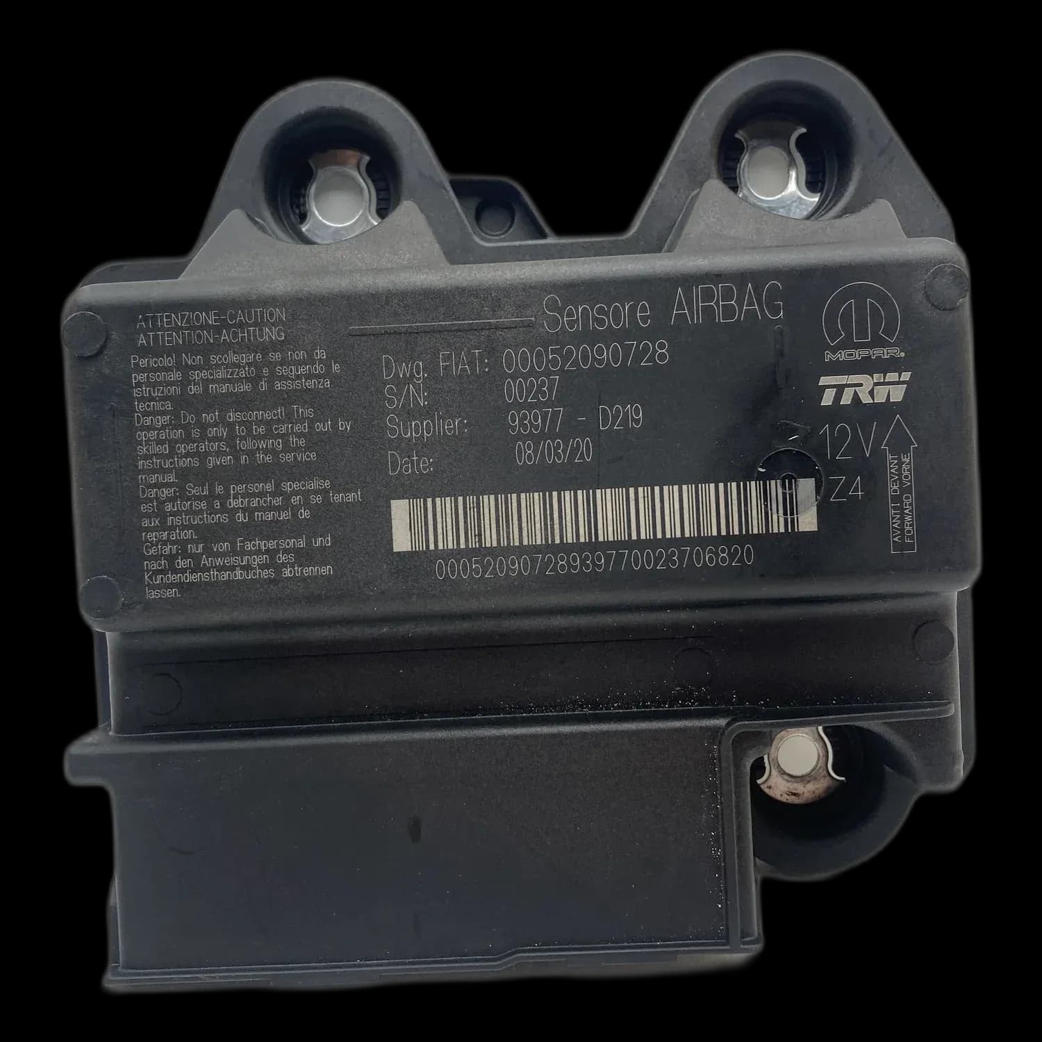 Fiat Tipo 356 airbag control unit repair