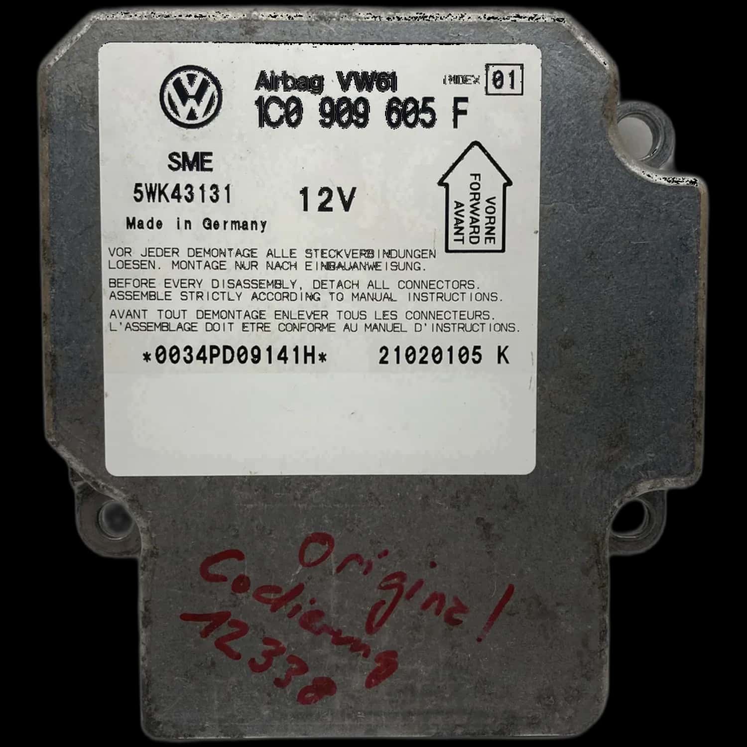 Skoda Superb Mk1 Airbag-Steuergerät Reparatur