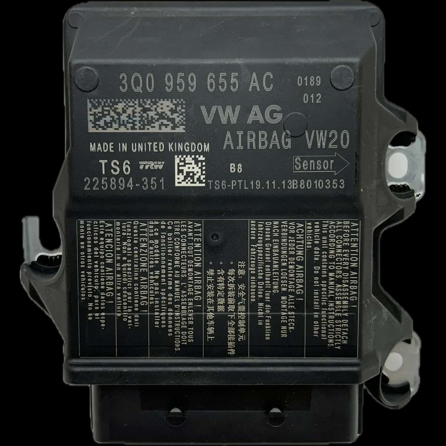 Seat Leon Mk3 airbag control unit repair