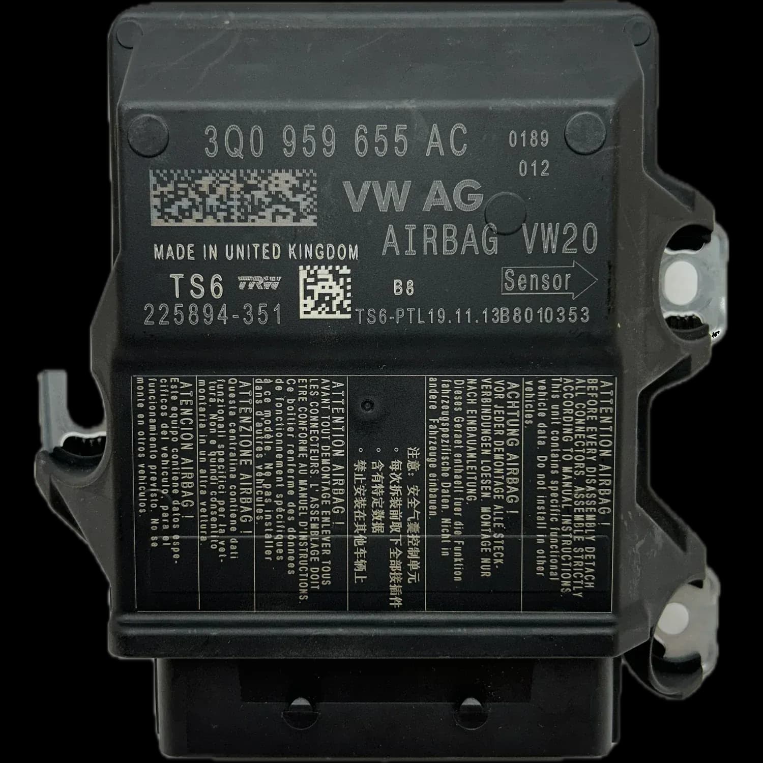 Seat Leon Mk3 airbag control unit repair