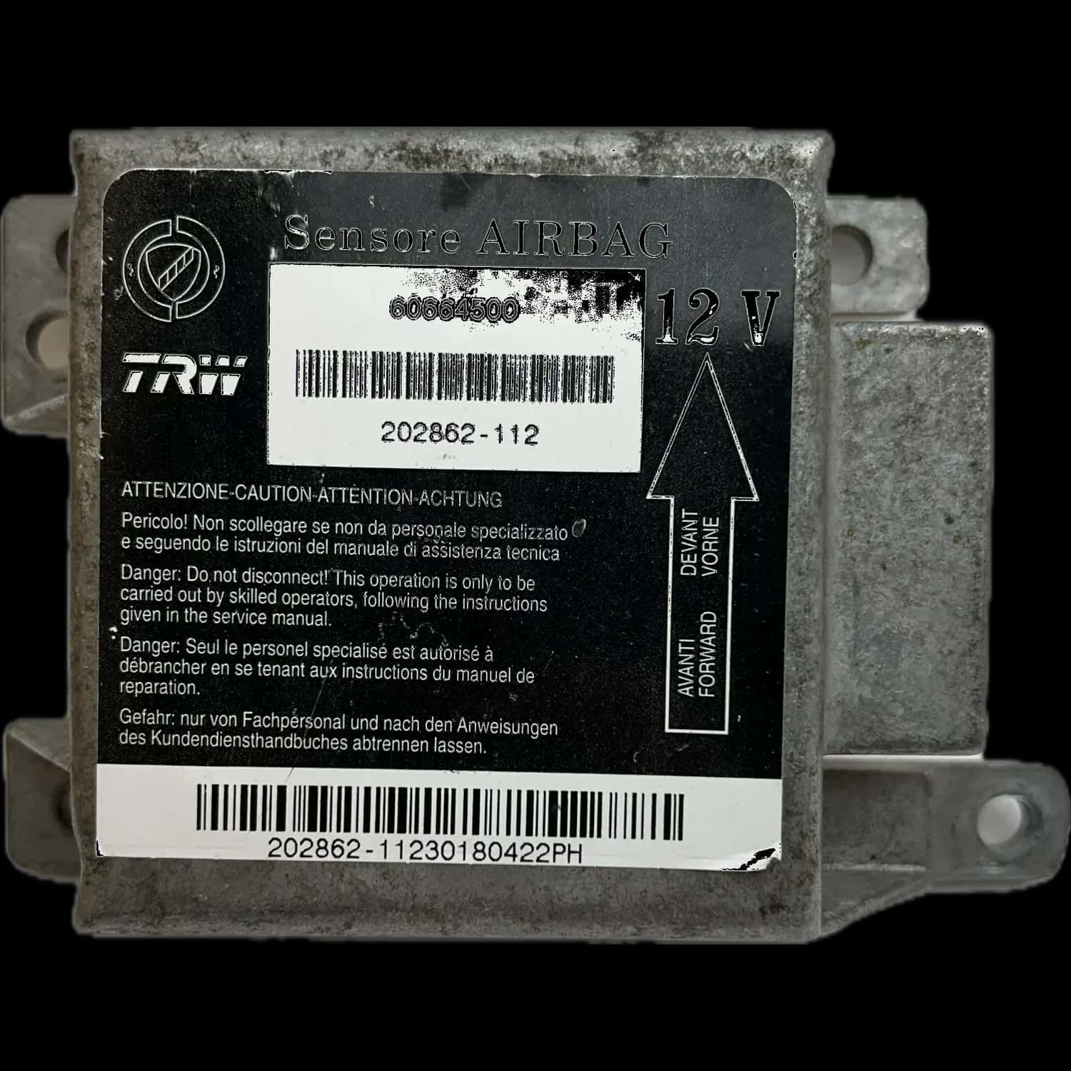 Alfa Romeo Spider 916 airbag control unit repair