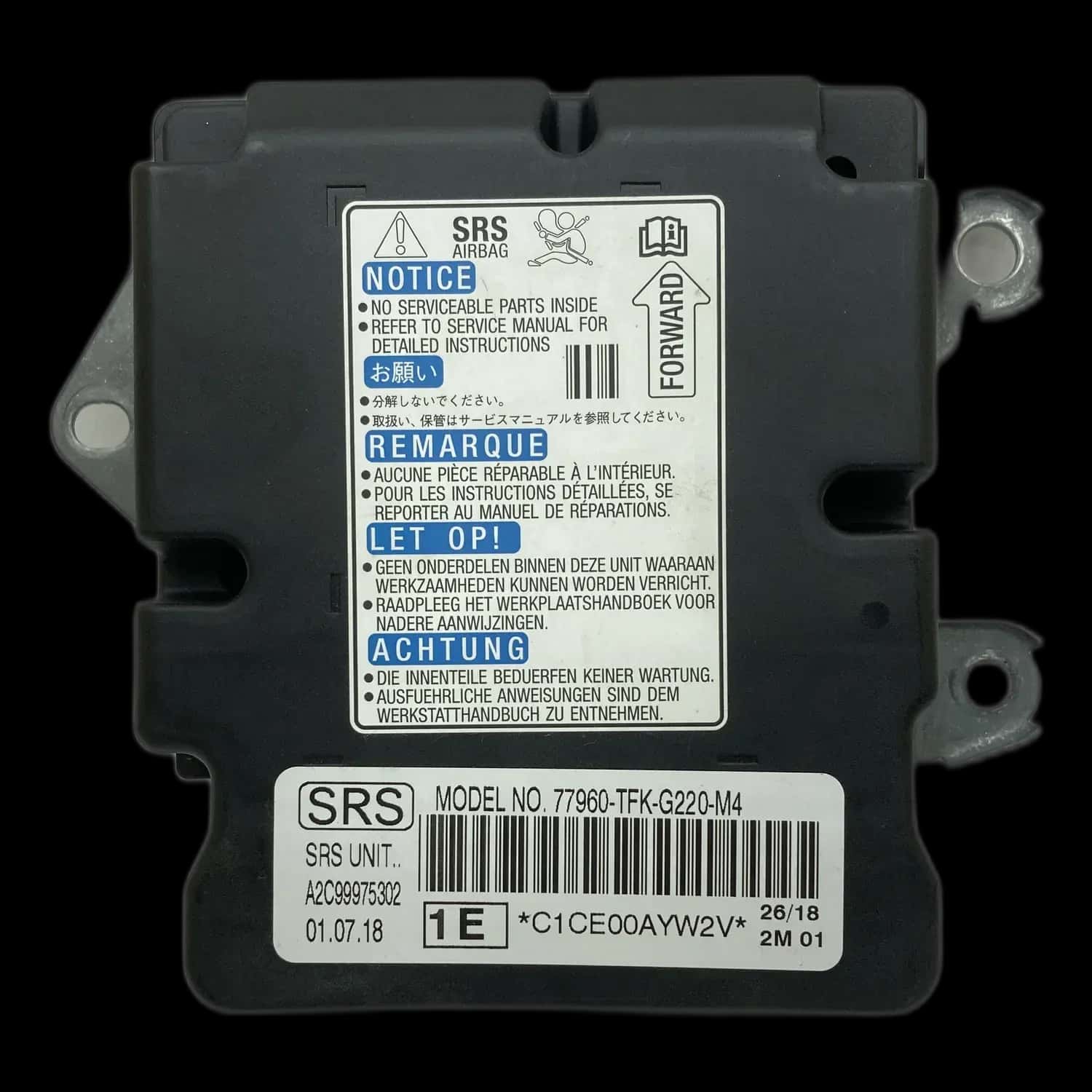 Honda Civic 10th Gen Airbag Control Unit Repair