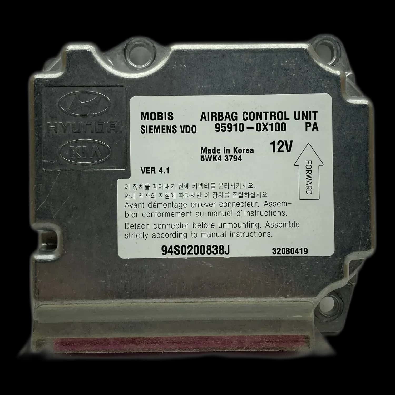 Hyundai Xcent BA airbag control unit repair