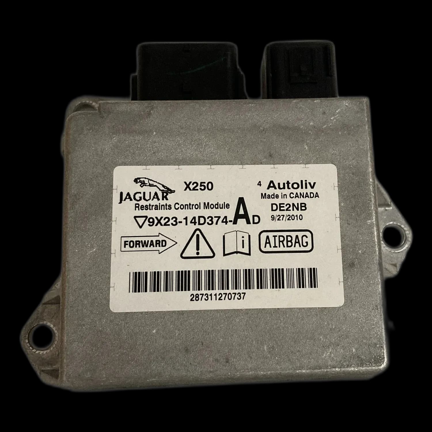 Airbag-Steuergerät 9X23-14D374-AD, Etikett