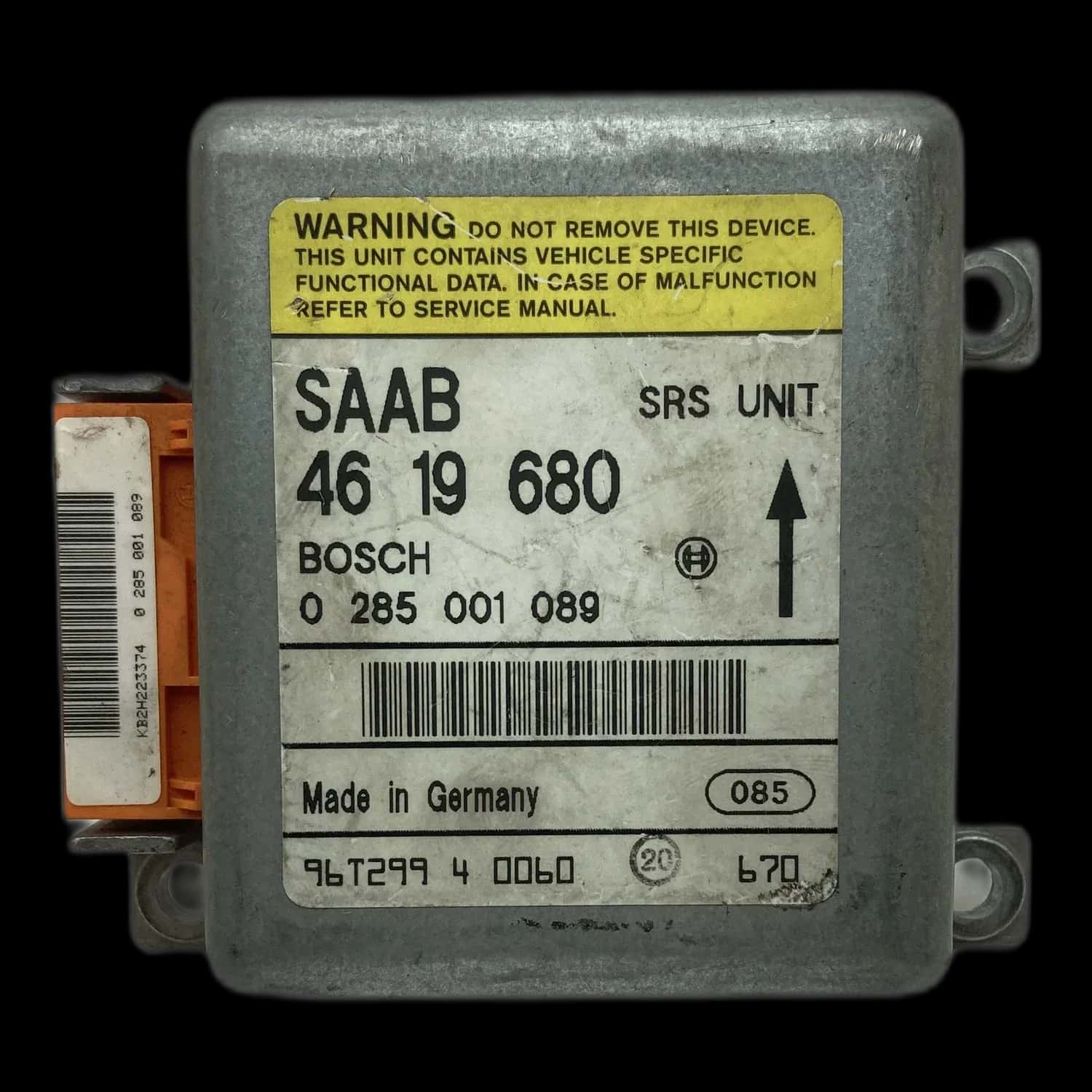 Saab 900 NG airbag control unit repair