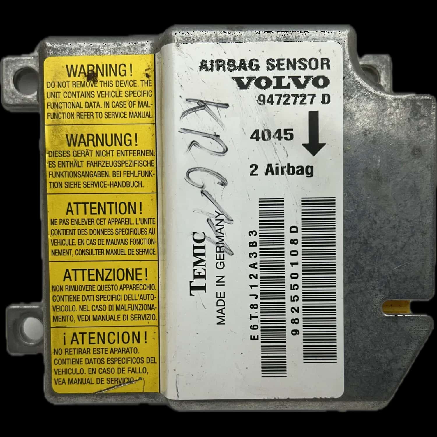 Volvo V70 Series 1 airbag control unit repair