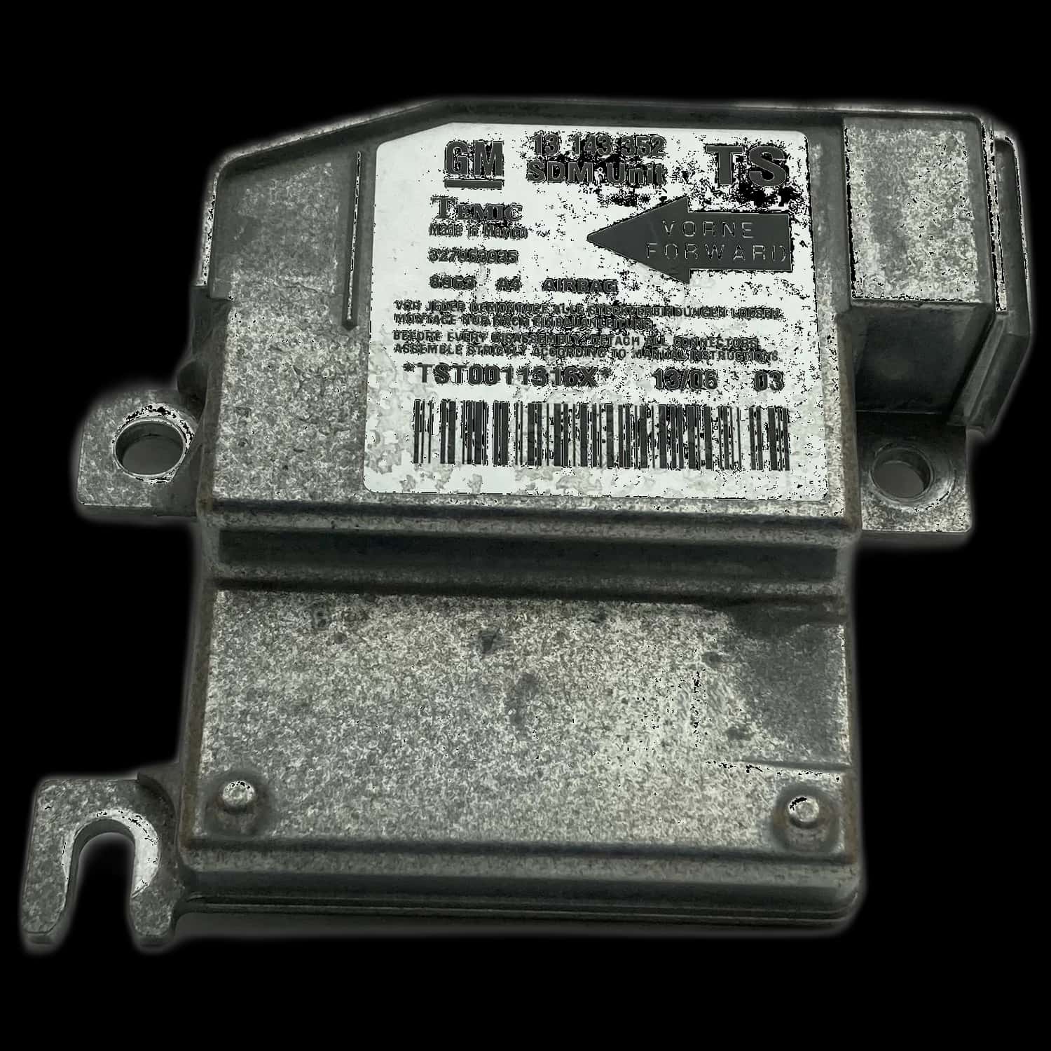 Opel Combo C airbag control unit repair