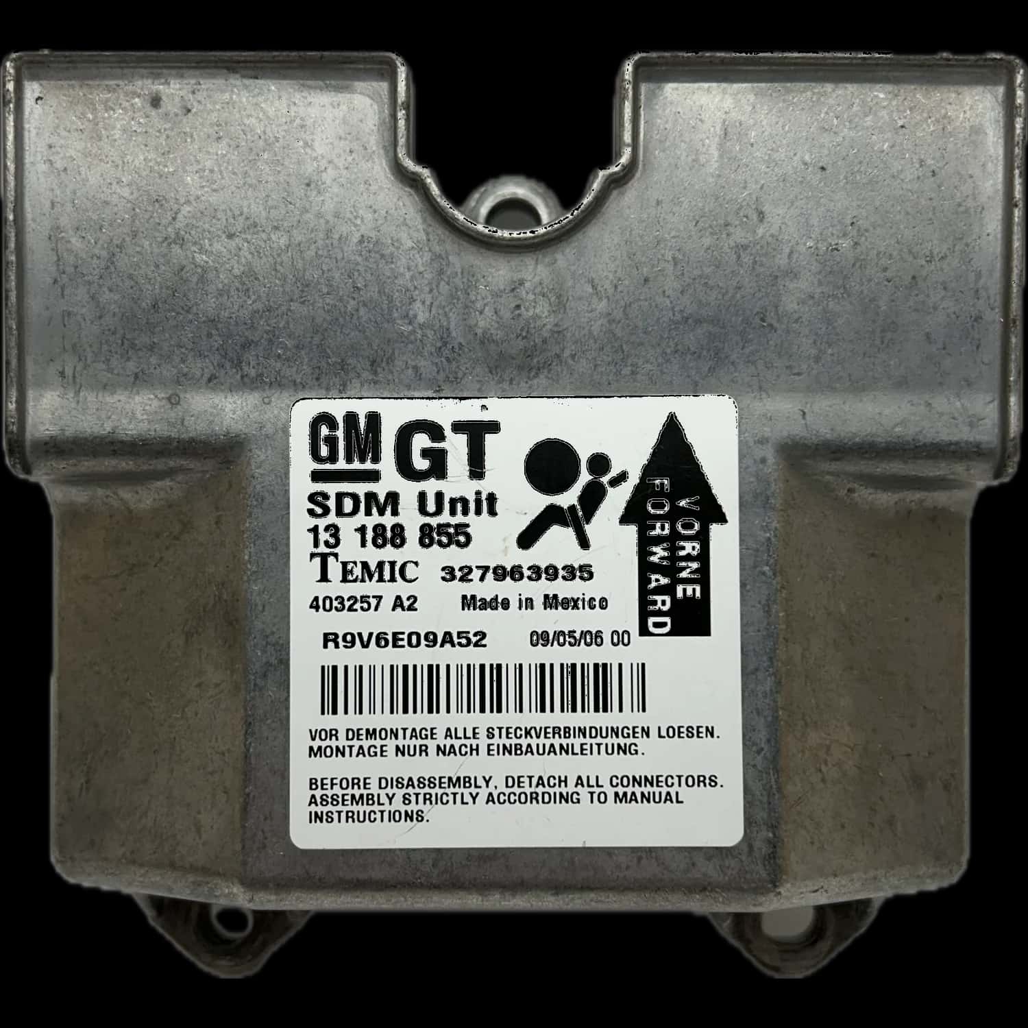 Opel Astra H airbag control unit repair