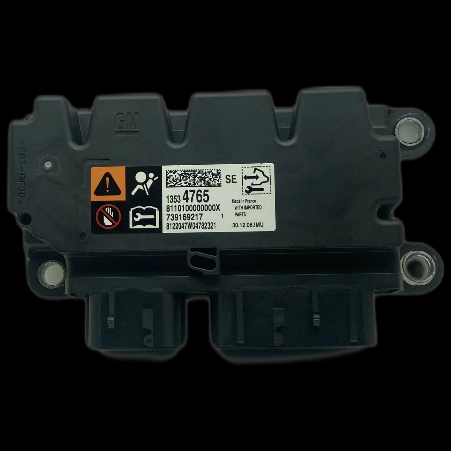 Airbag control unit 13534765, Label