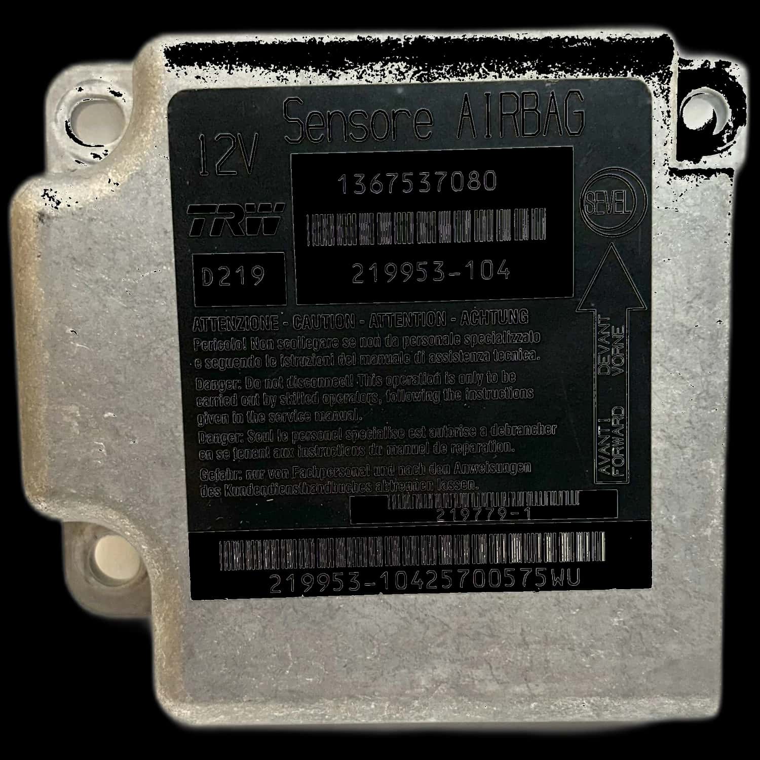 Fiat Ducato 250 airbag control unit repair