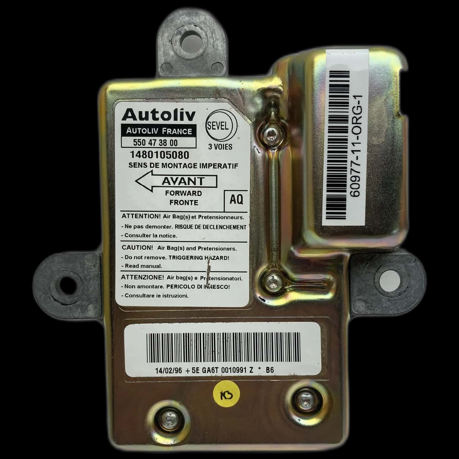 Fiat Scudo 220 airbag control unit repair