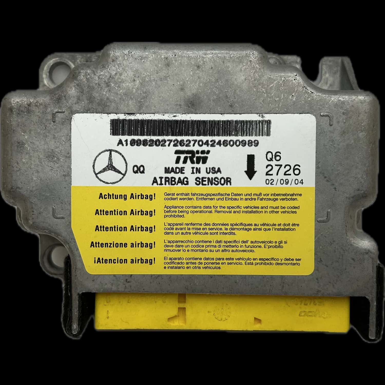 Mercedes-Benz A-Class W169 airbag control unit repair