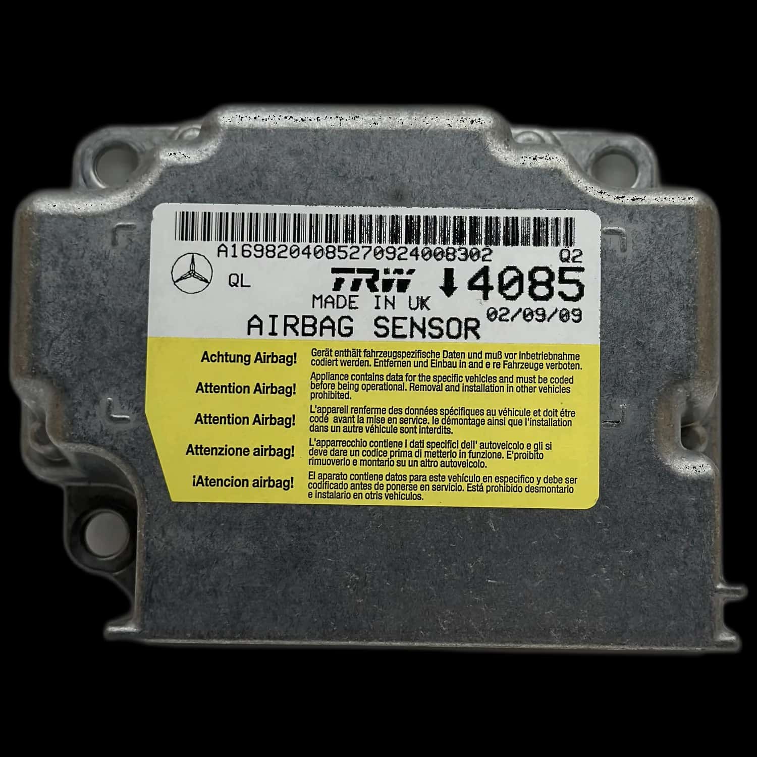 Mercedes-Benz A-Class W169 airbag control unit repair
