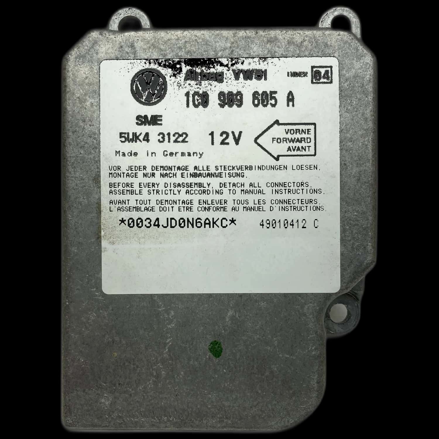Volkswagen Golf 4 1J airbag control unit repair