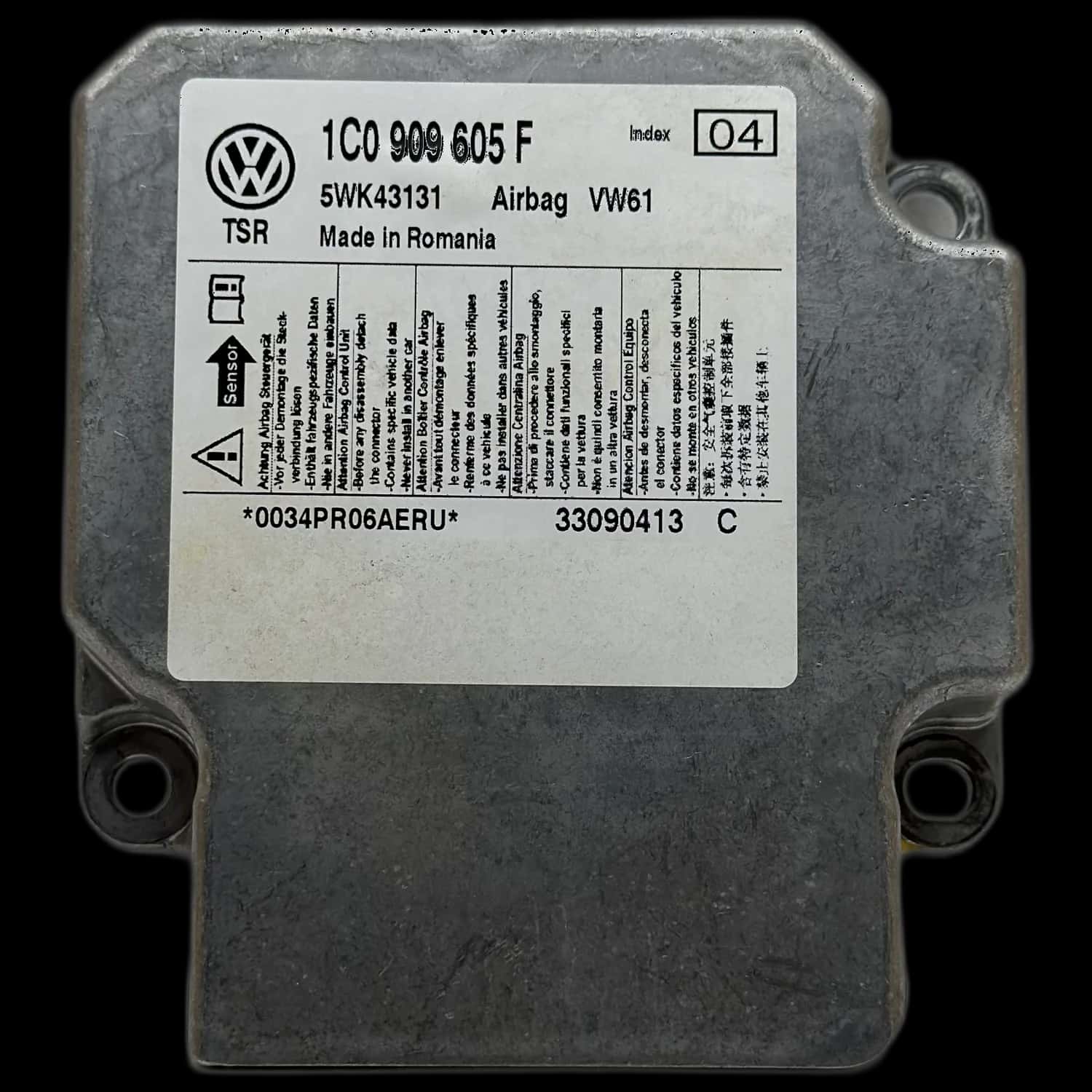 Volkswagen Multivan T5 airbag control unit repair