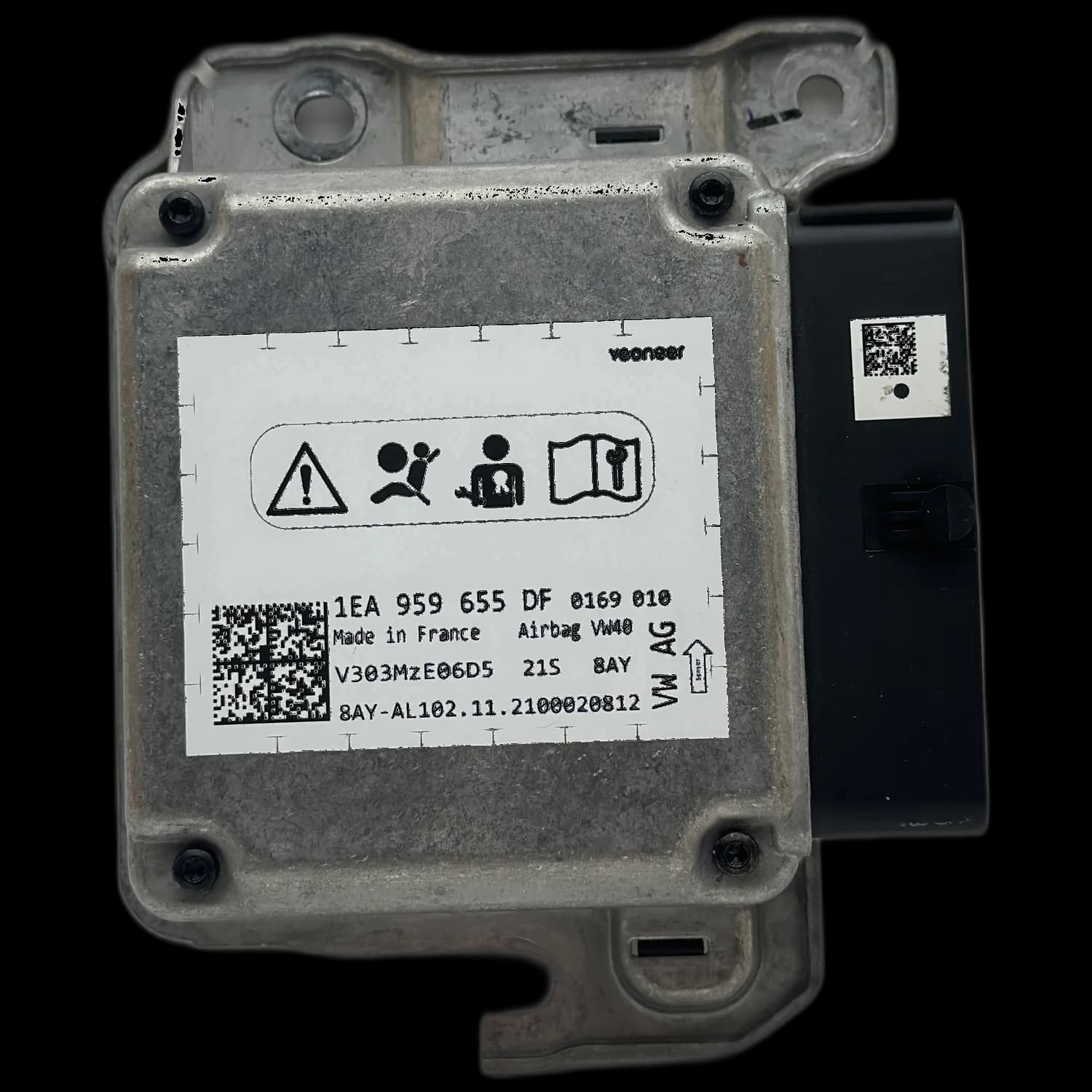 Airbag control unit 1EA959655DF, Label