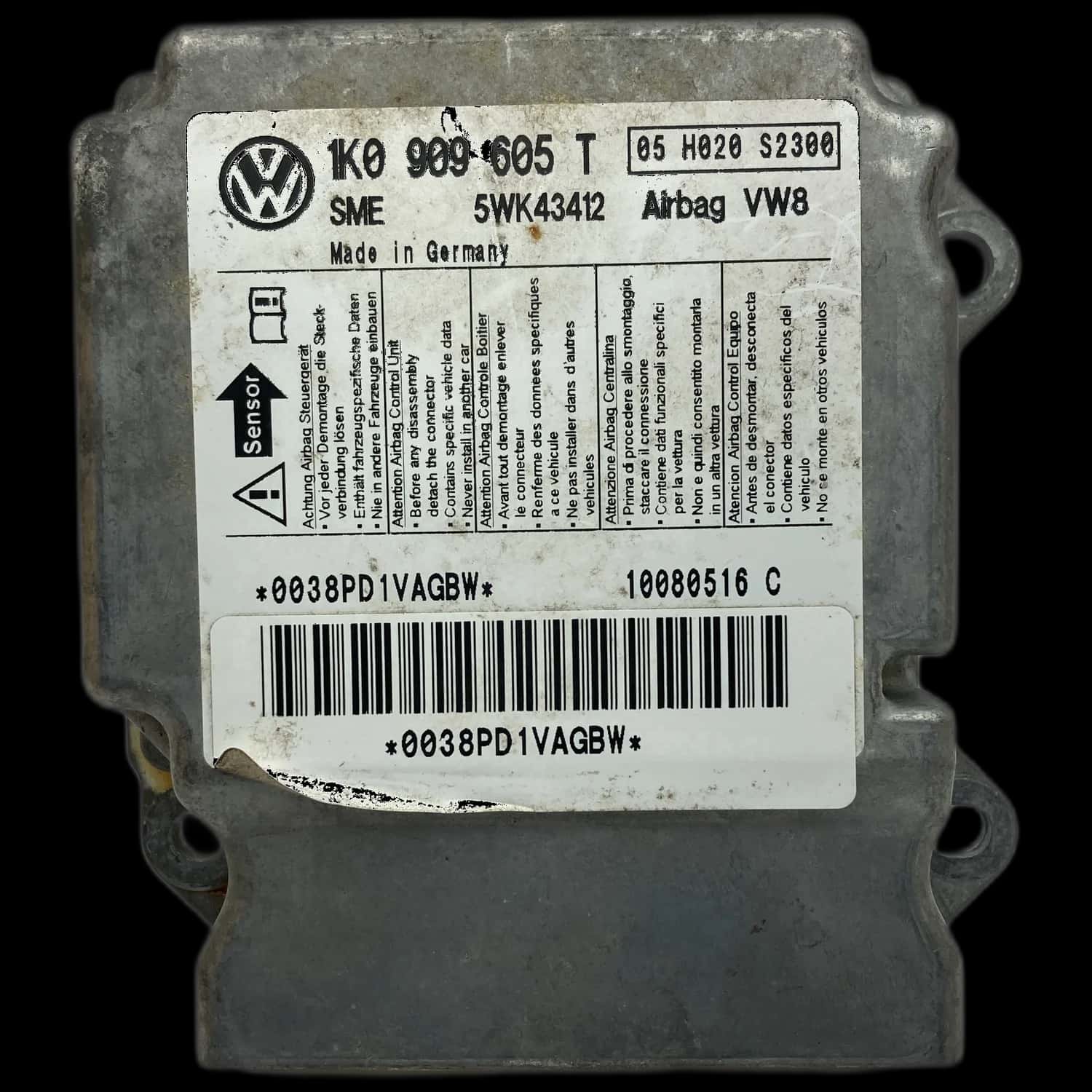 Volkswagen Golf 5 1K airbag control unit repair