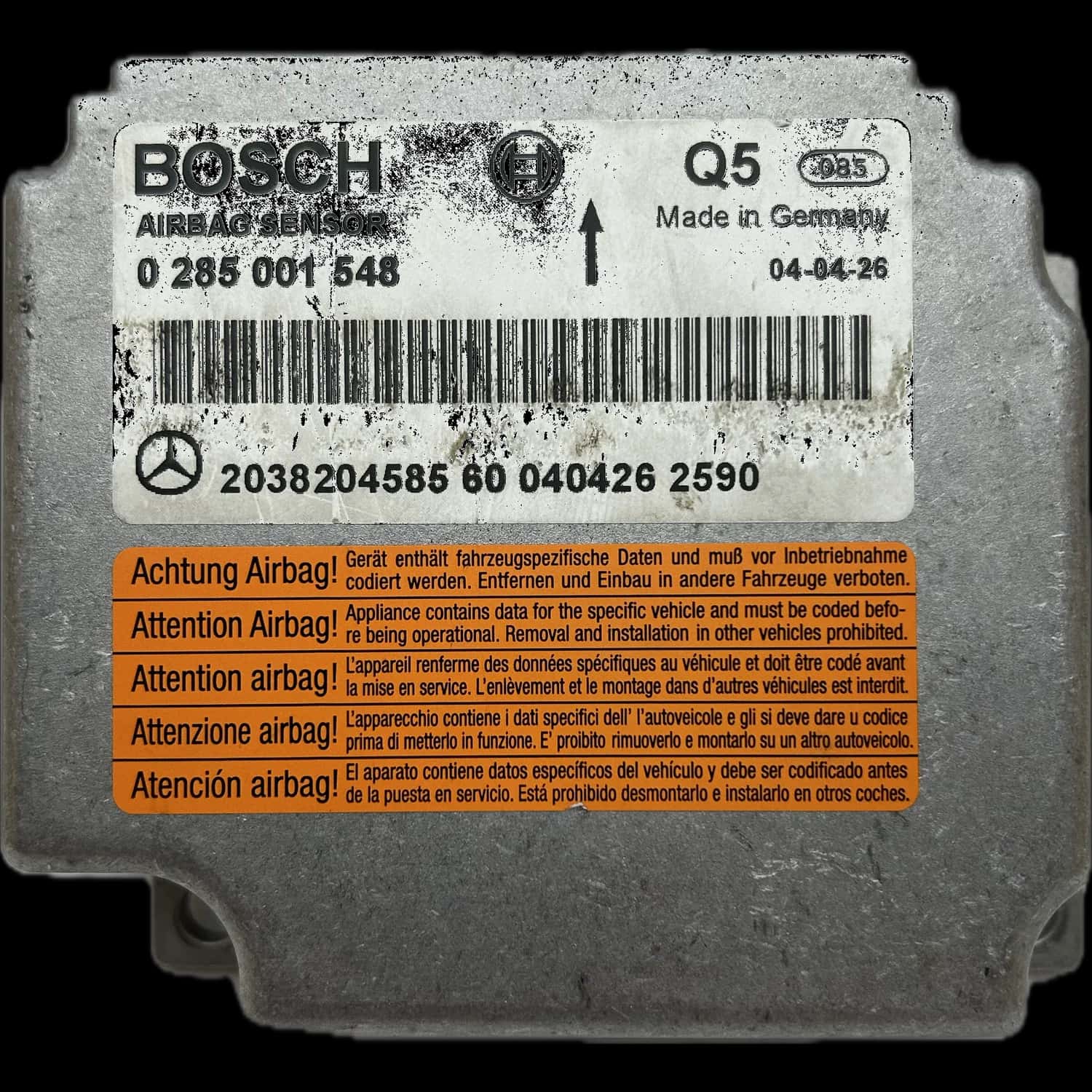 Mercedes-Benz C-Class S203 Estate Airbag Control Unit Repair