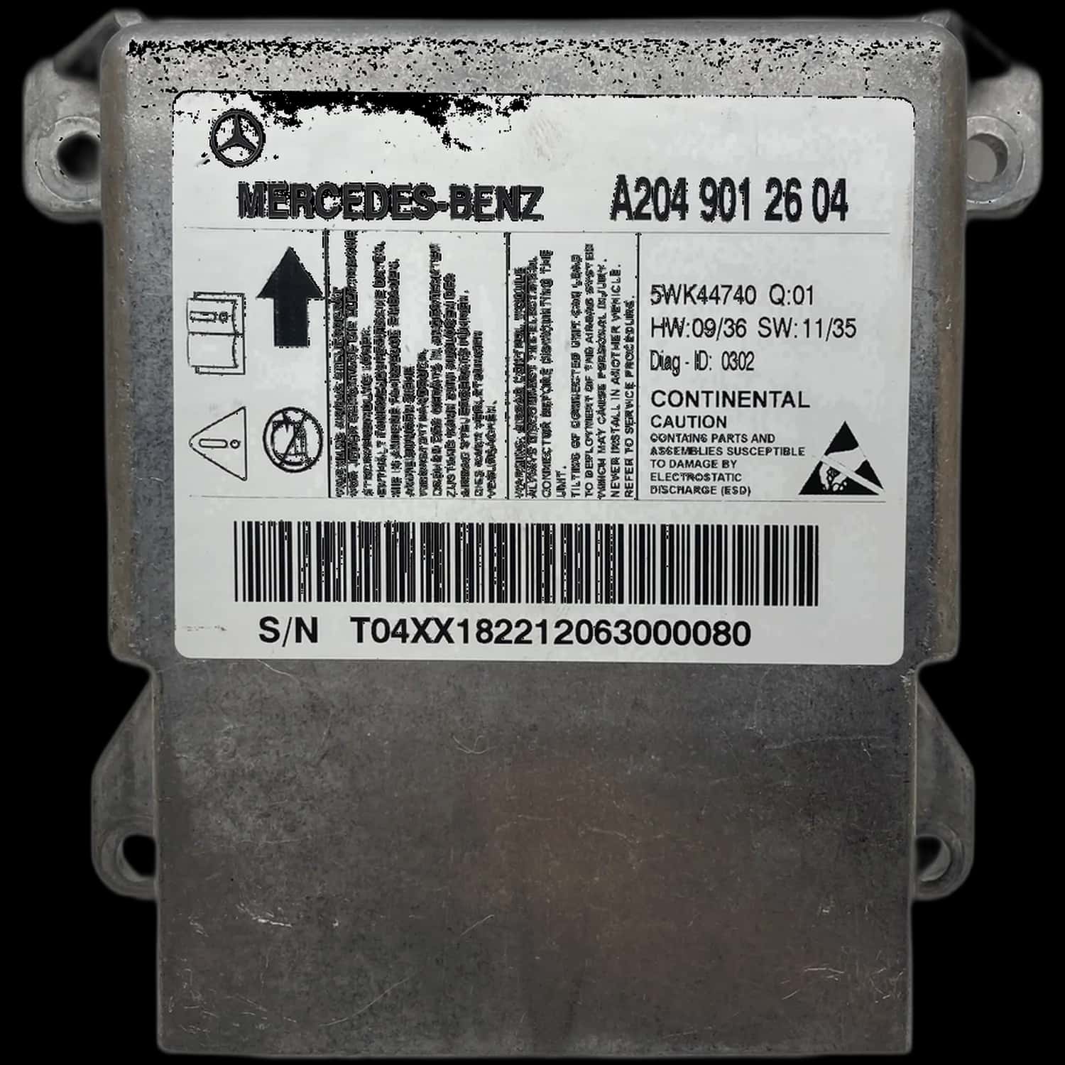 Mercedes-Benz C-Class W204 Saloon airbag control unit repair