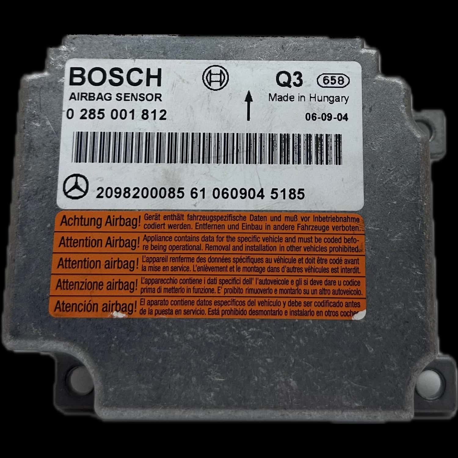Mercedes-Benz CLK-Class A209 Convertible airbag control unit repair
